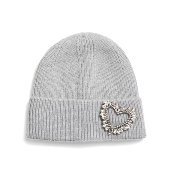 LULLA COLLECTION Grey Embellished Beanie - Picture 2 of 2